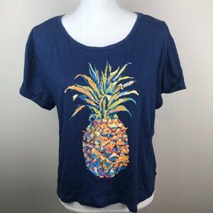 Lucky Brand Pineapple t-shirt Size Large